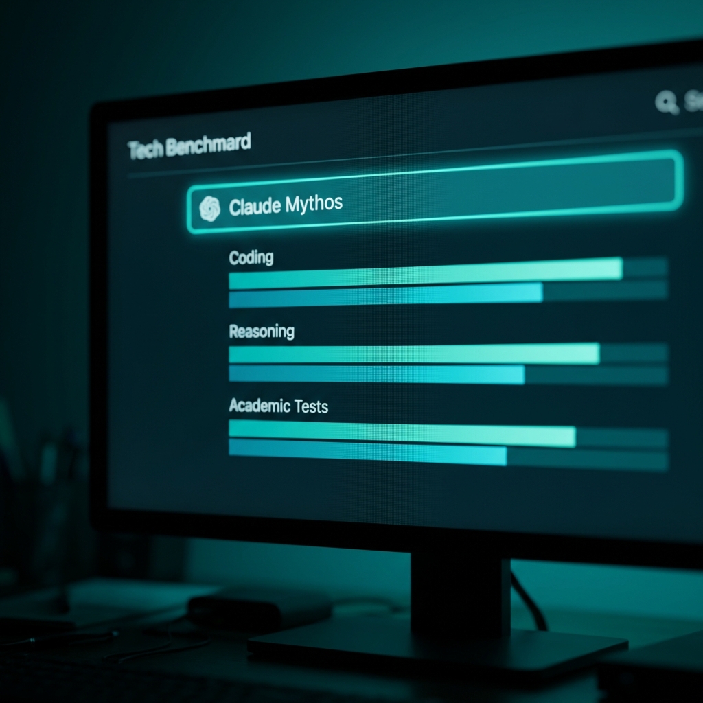 Claude Mythos benchmark scores in coding reasoning and academics