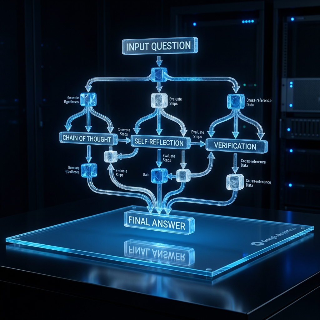 Gemini Deep Think reasoning pipeline diagram