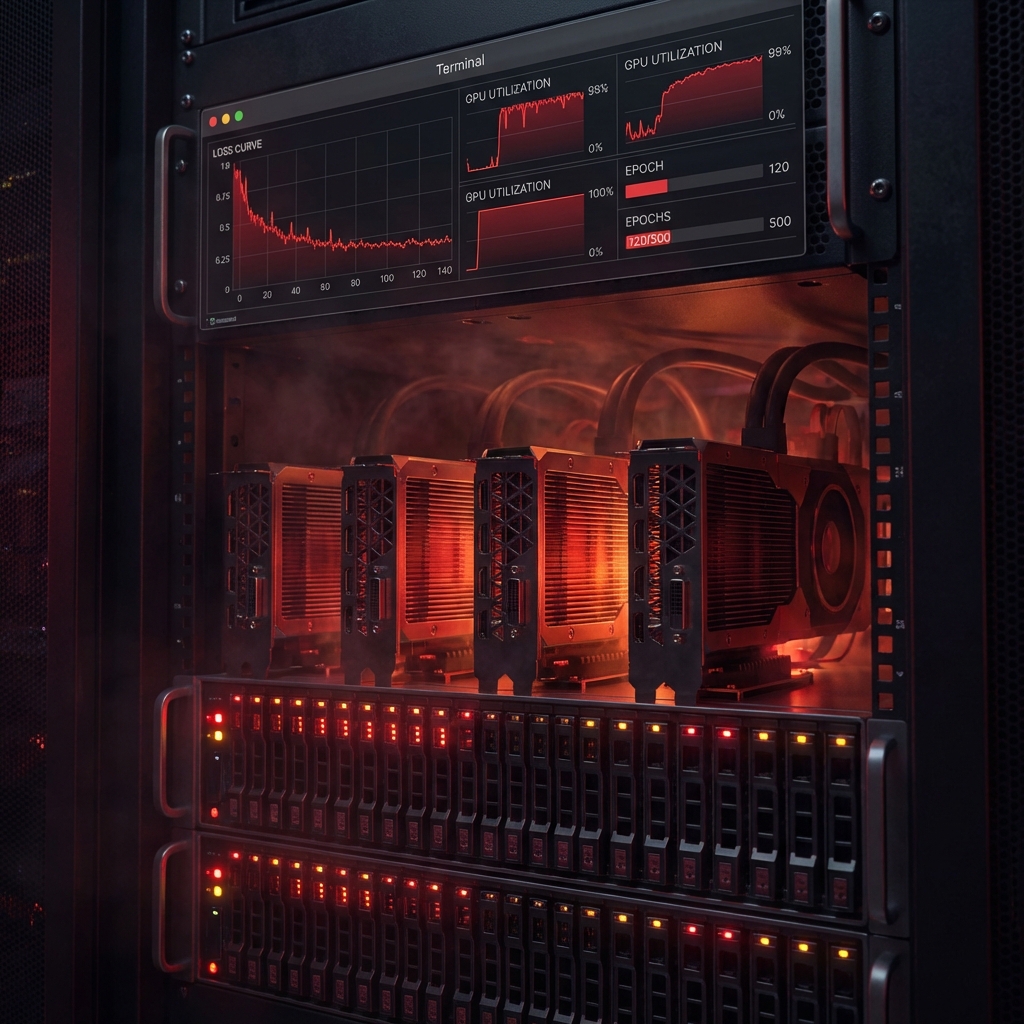 Mistral Forge AI model training process on GPU servers