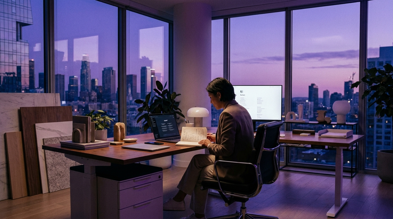 Workspace with ChatGPT and Notion