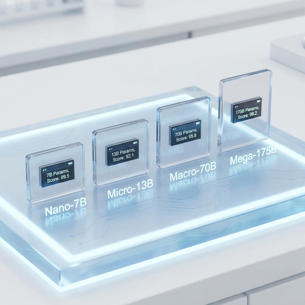 Google Gemma 4 model family comparison — four model sizes displayed