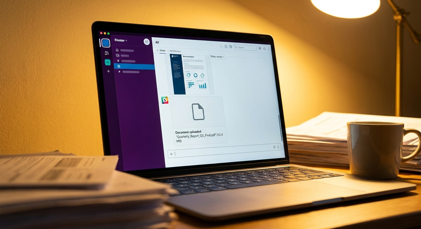 Claude chat interface with a PDF report uploaded for analysis