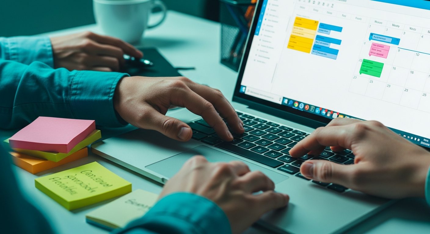 Batch-scheduling a month of social posts in a content calendar