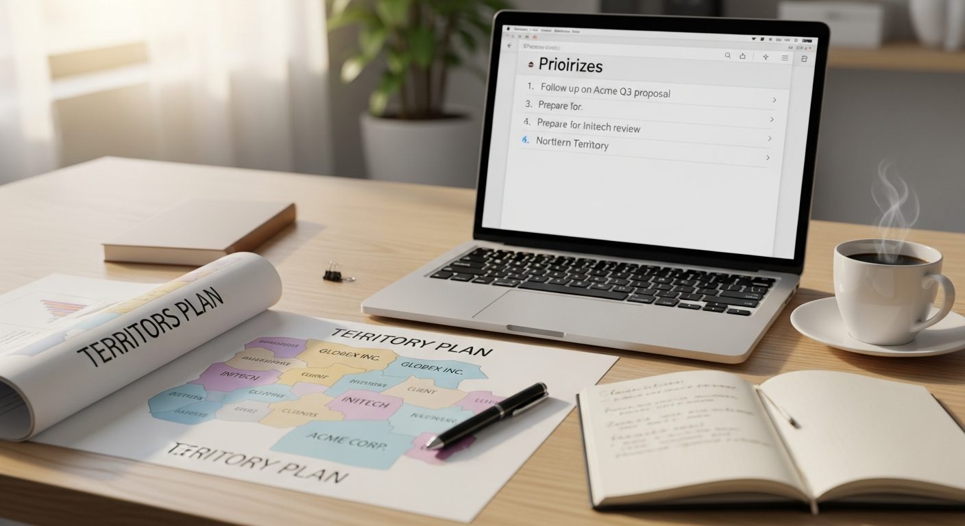 How to Build a 90-Day Enterprise Territory Plan With AI (When You Have 40 Named Accounts)